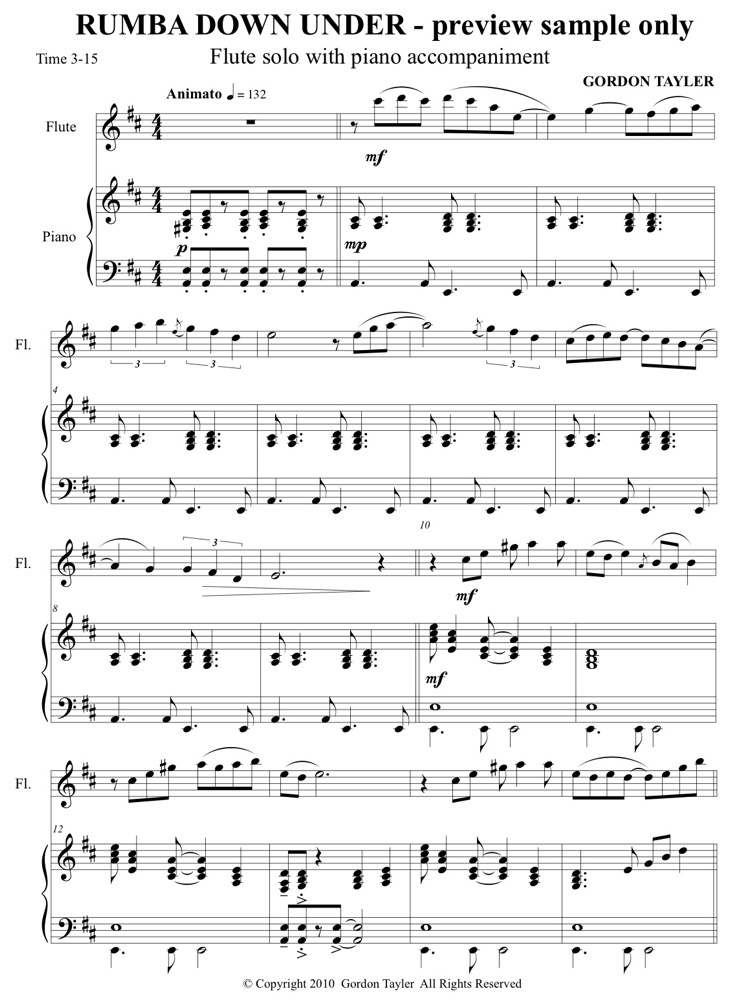027_RUMBA_DOWN_UNDER_flute_solo_+_PA_preview_sample