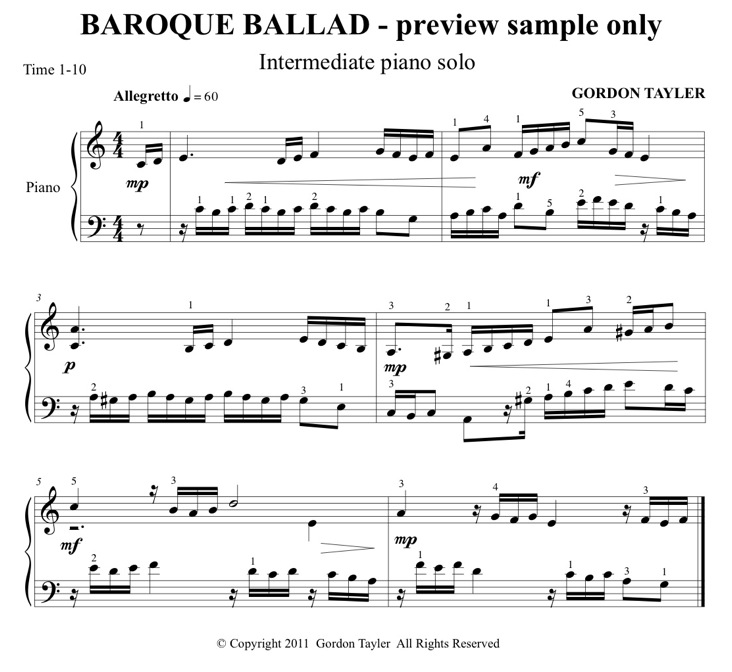 033_BAROQUE_BALLAD_intermediate_piano_solo_preview_sample