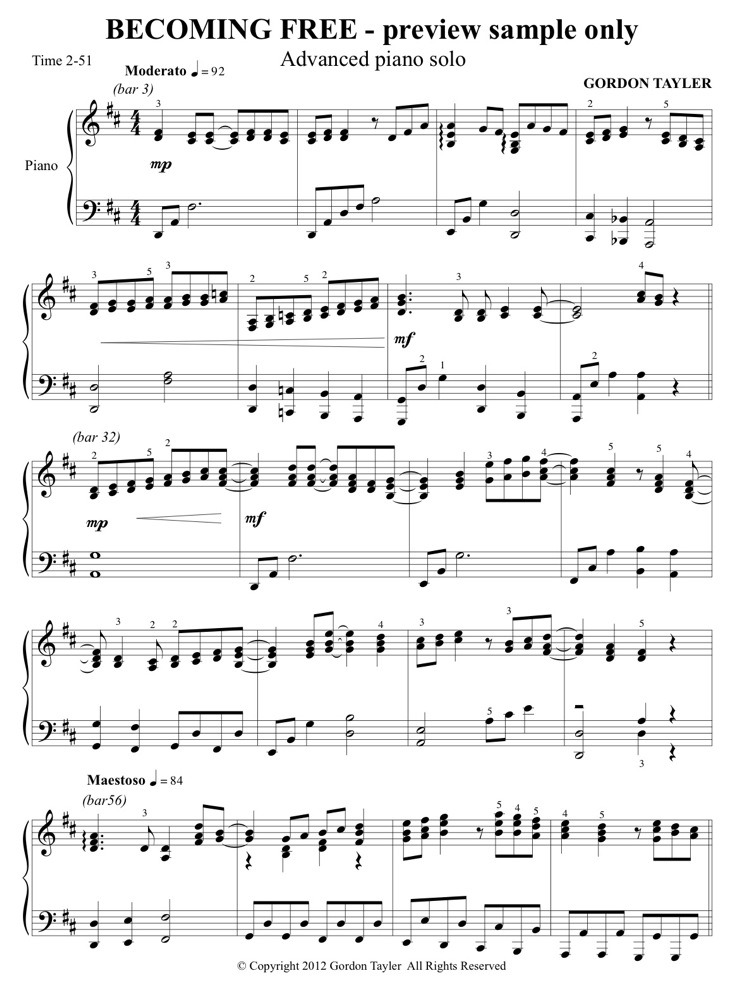 097_BECOMING_FREE_advanced_piano_solo_preview_sample