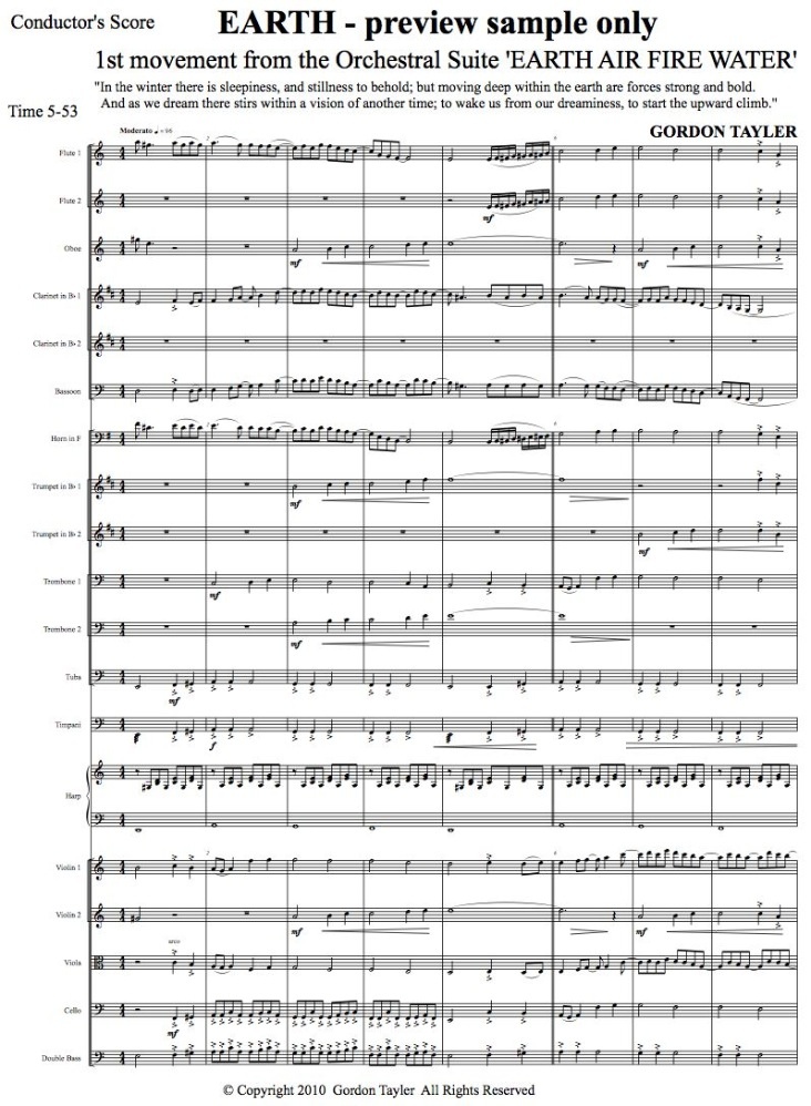 Earth Air Fire Water (Orchestral Suite in A minor)