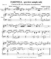 Farewell (clarinet in Bb)