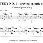 Study No. 1 (classical guitar)