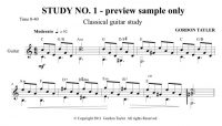 Study No. 1 (classical guitar)