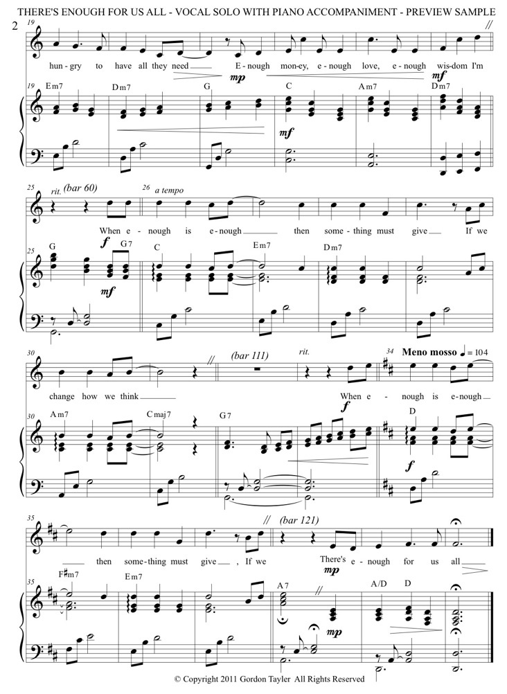 There’s Enough For Us All