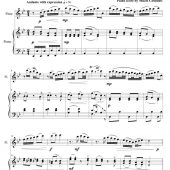 Clementi Sonatina in F Op. 36 No. 4 2nd mvt (public domain) with added flute line